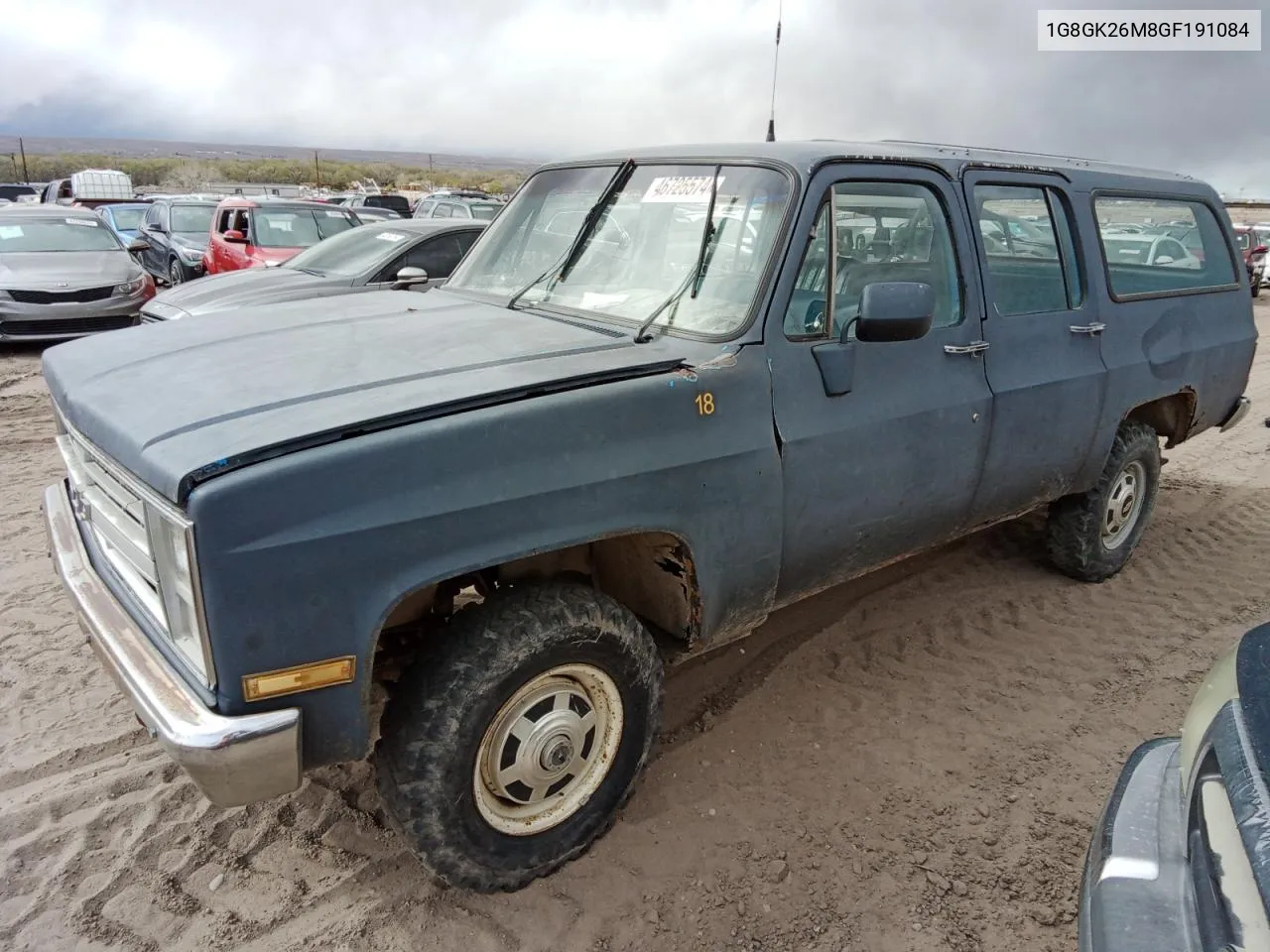 1G8GK26M8GF191084 1986 Chevrolet Suburban K2