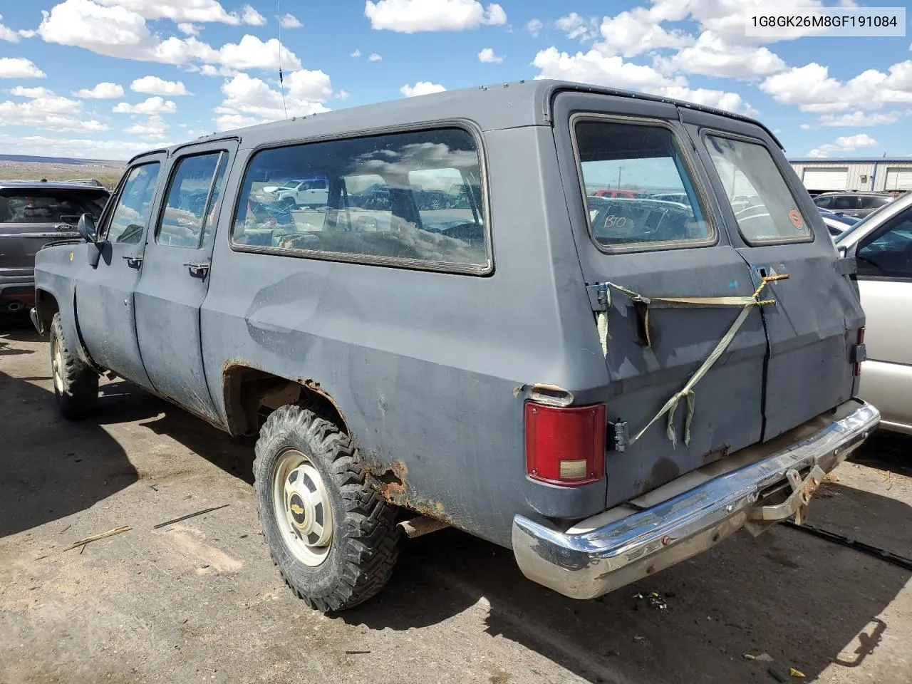 1986 Chevrolet Suburban K2 VIN: 1G8GK26M8GF191084 Lot: 46725574