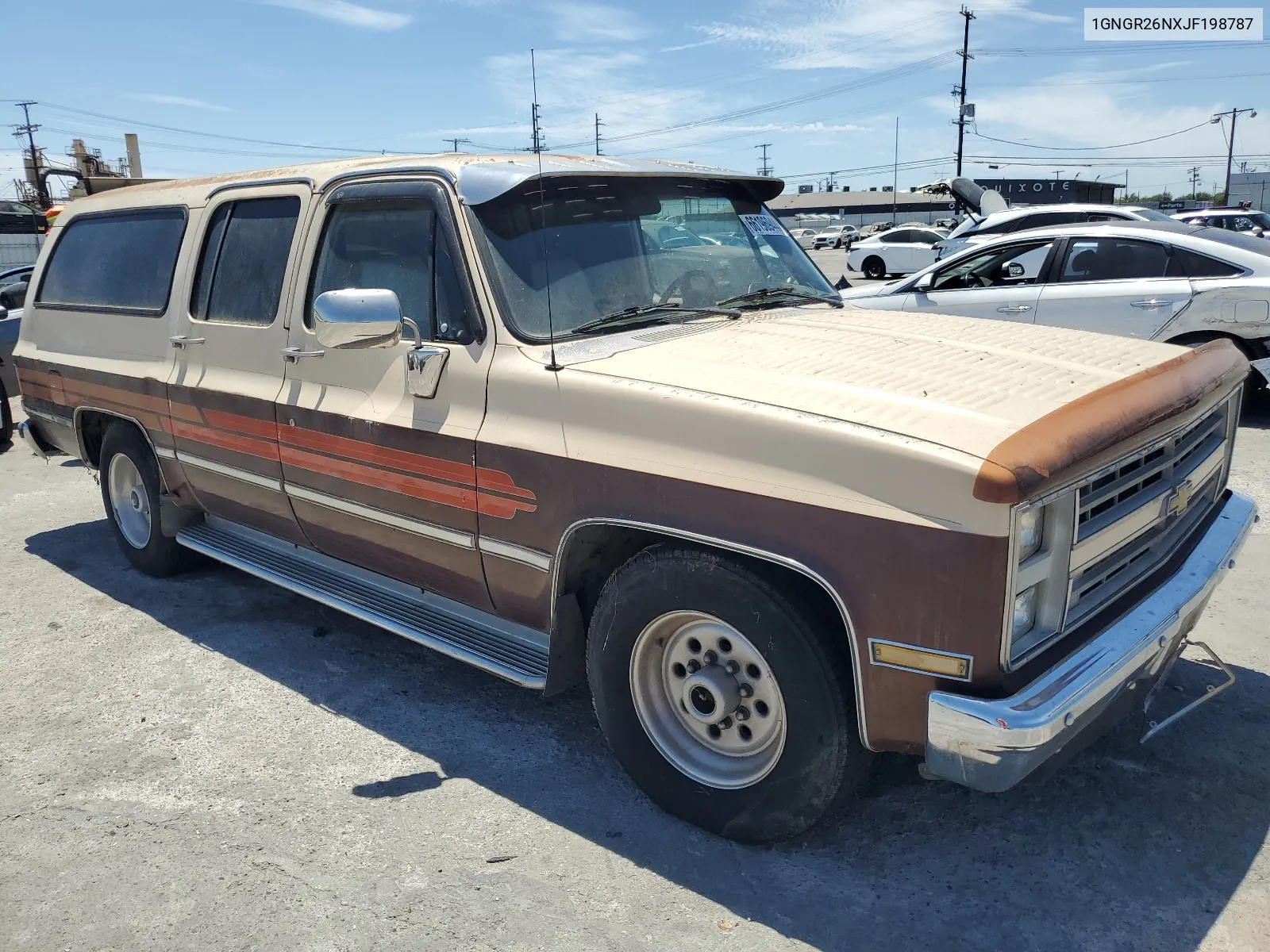 1988 Chevrolet Suburban R20 VIN: 1GNGR26NXJF198787 Lot: 66196944