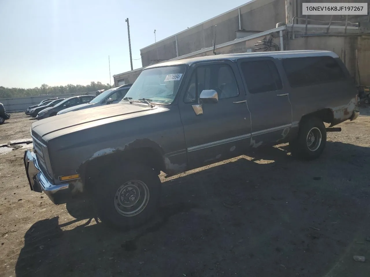 1988 Chevrolet Suburban V10 VIN: 1GNEV16K8JF197267 Lot: 72176994