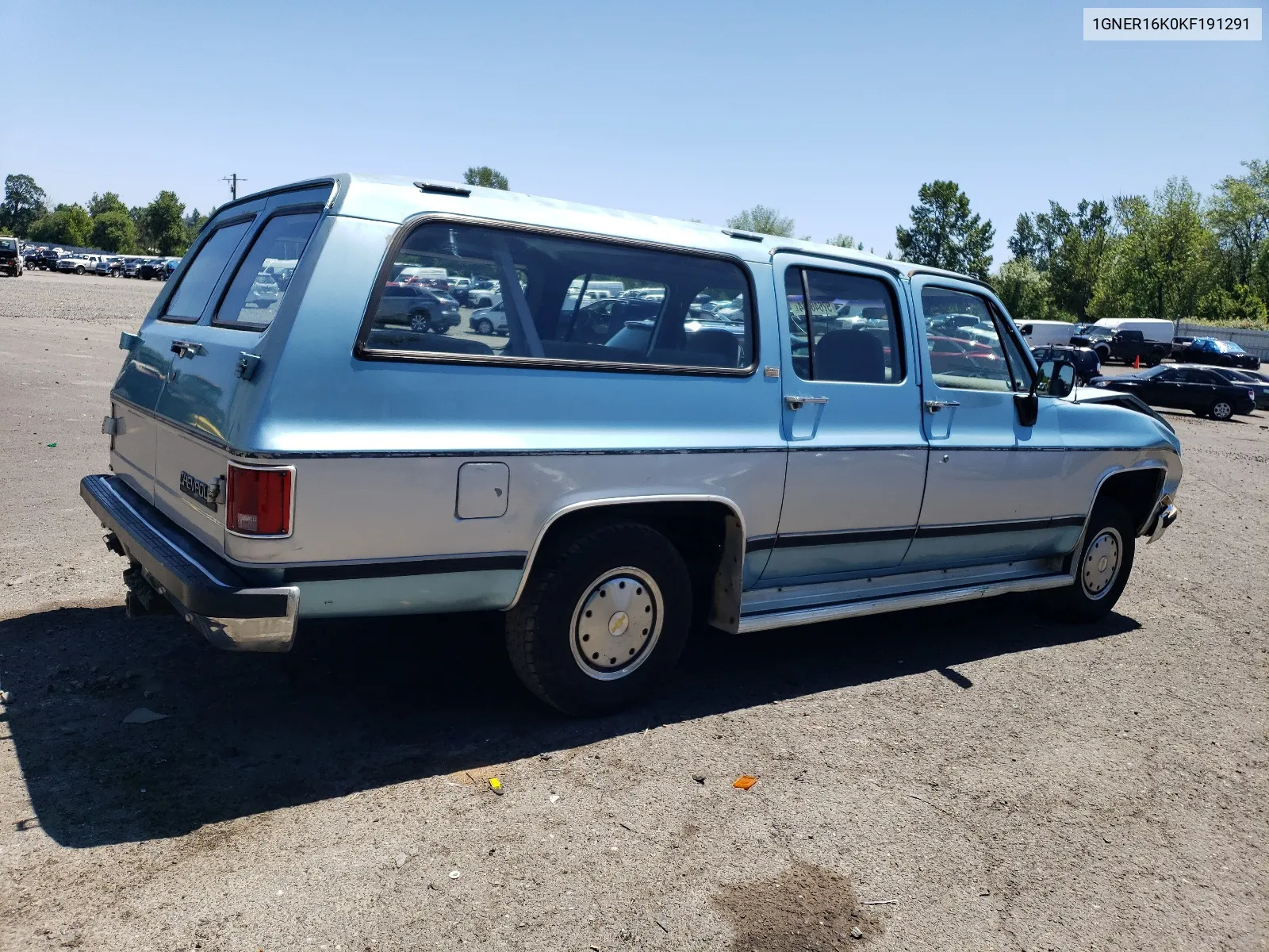 1989 Chevrolet Suburban R1500 VIN: 1GNER16K0KF191291 Lot: 57646884