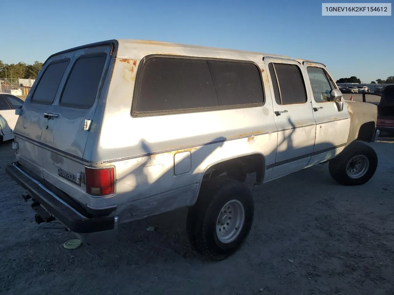 1989 Chevrolet Suburban V1500 VIN: 1GNEV16K2KF154612 Lot: 59171774