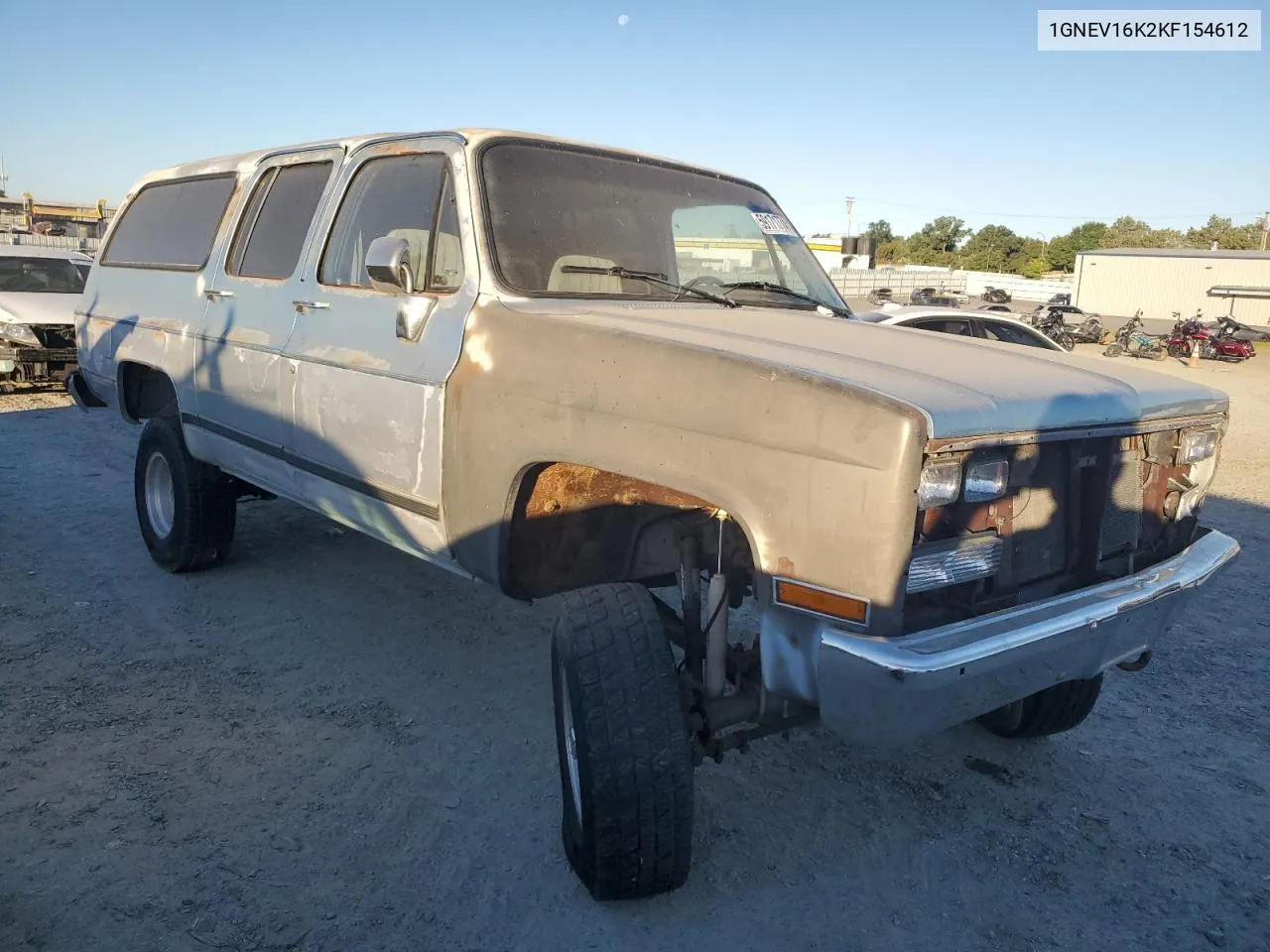 1989 Chevrolet Suburban V1500 VIN: 1GNEV16K2KF154612 Lot: 59171774