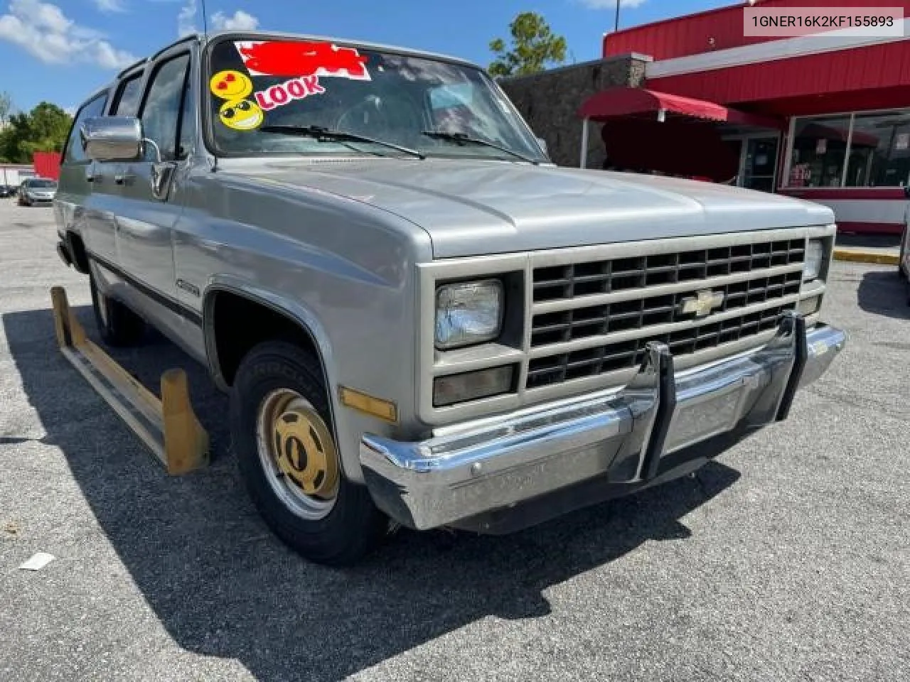 1989 Chevrolet Suburban R1500 VIN: 1GNER16K2KF155893 Lot: 70373034