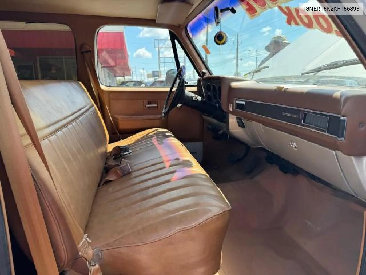 1989 Chevrolet Suburban R1500 VIN: 1GNER16K2KF155893 Lot: 70373034