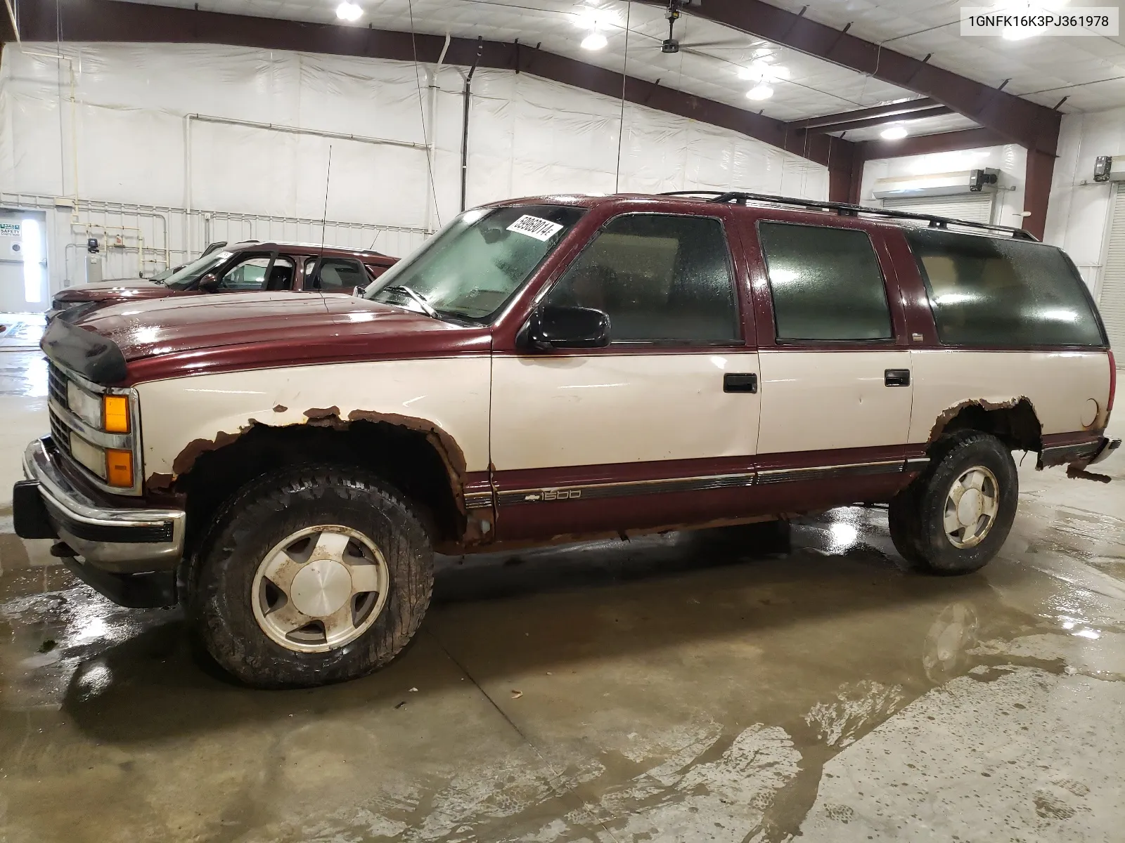 1993 Chevrolet Suburban K1500 VIN: 1GNFK16K3PJ361978 Lot: 59969014