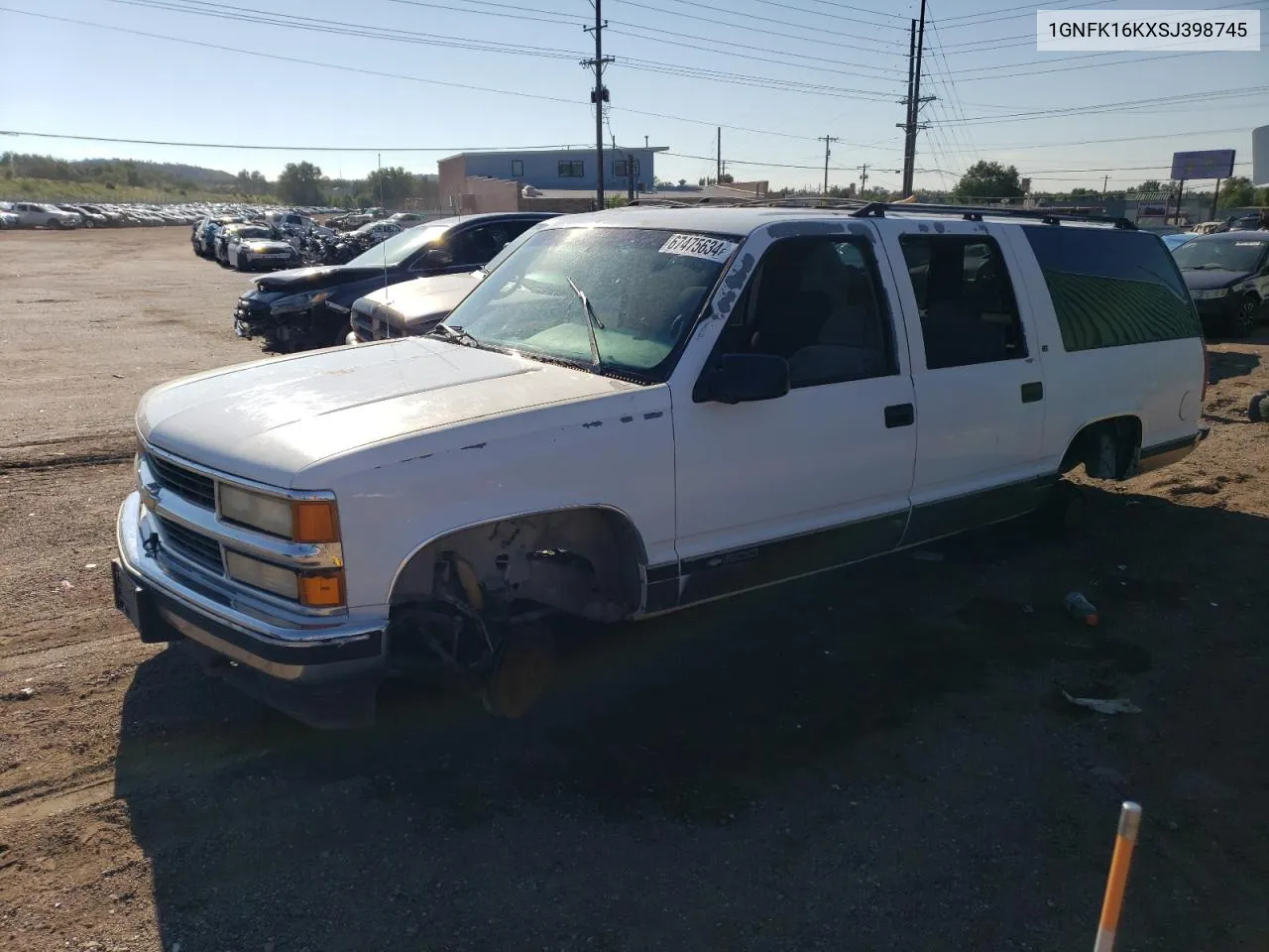 1995 Chevrolet Suburban K1500 VIN: 1GNFK16KXSJ398745 Lot: 67475634