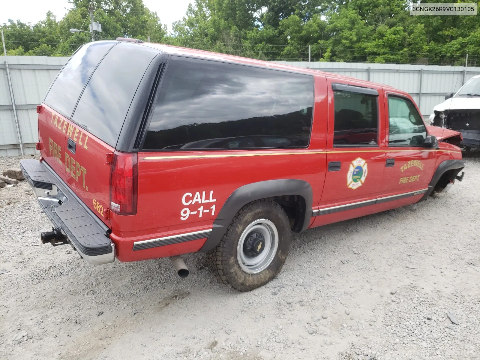 1997 Chevrolet Suburban K2500 VIN: 3GNGK26R9VG130105 Lot: 58038194