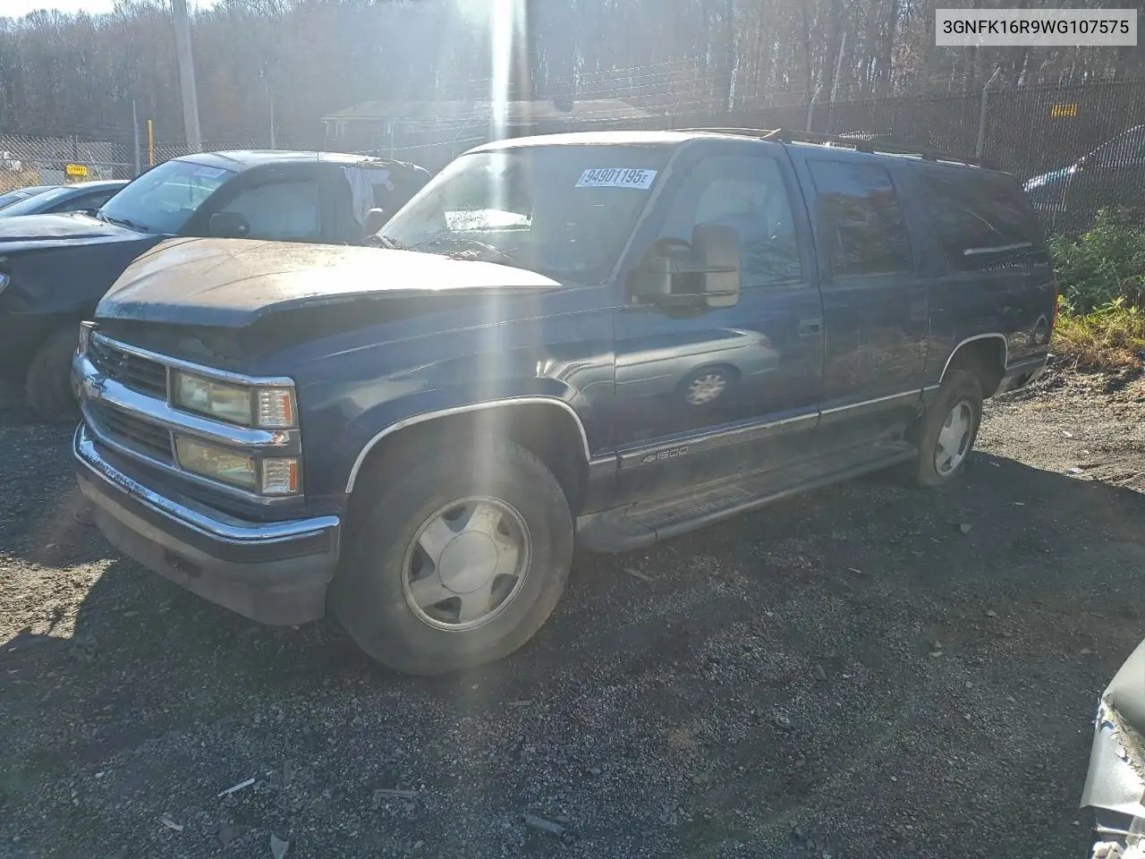 3GNFK16R9WG107575 1998 Chevrolet Suburban K1500