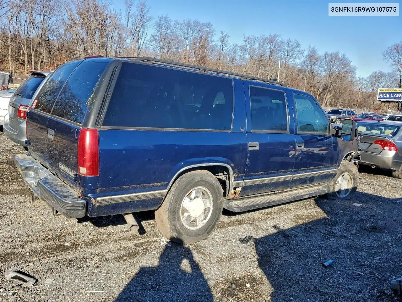 3GNFK16R9WG107575 1998 Chevrolet Suburban K1500