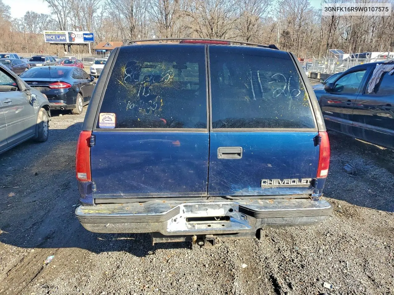 3GNFK16R9WG107575 1998 Chevrolet Suburban K1500