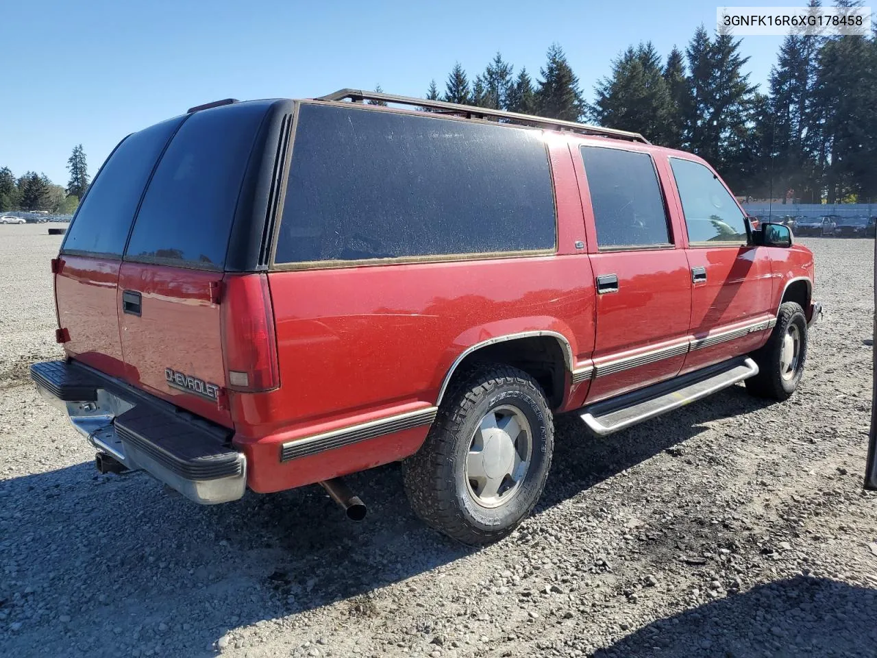 1999 Chevrolet Suburban K1500 VIN: 3GNFK16R6XG178458 Lot: 54421194