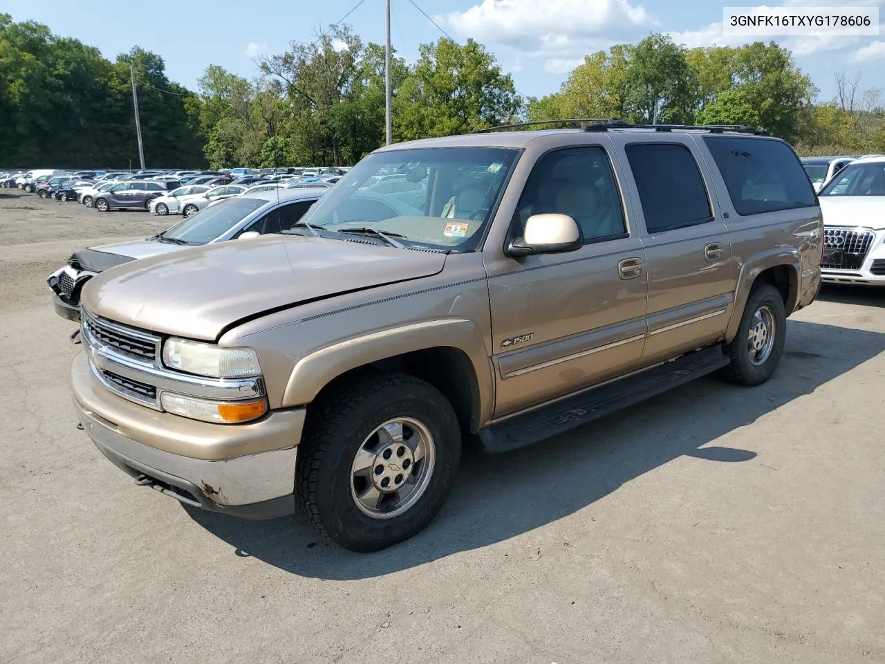 3GNFK16TXYG178606 2000 Chevrolet Suburban K1500