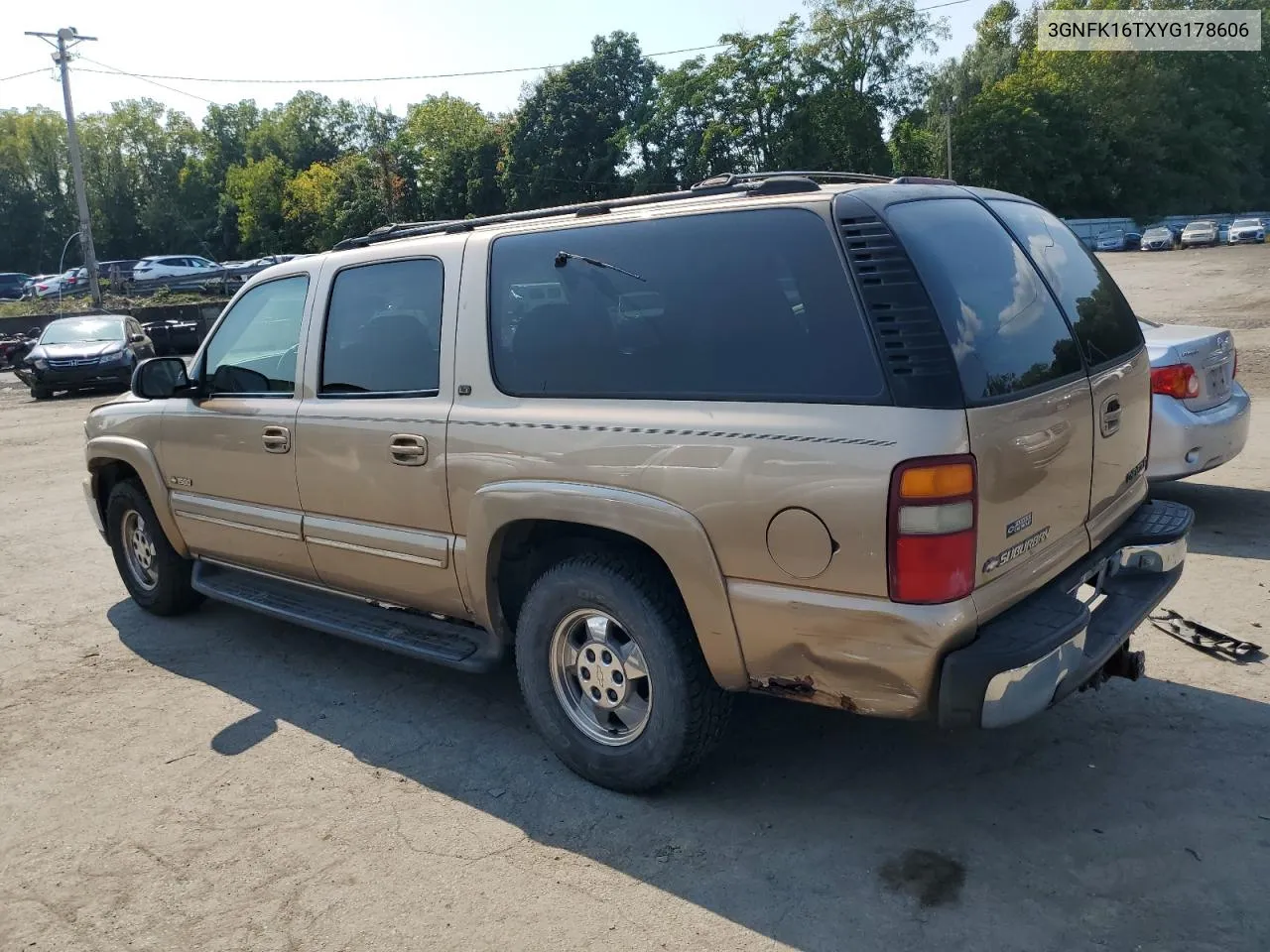 2000 Chevrolet Suburban K1500 VIN: 3GNFK16TXYG178606 Lot: 71483564