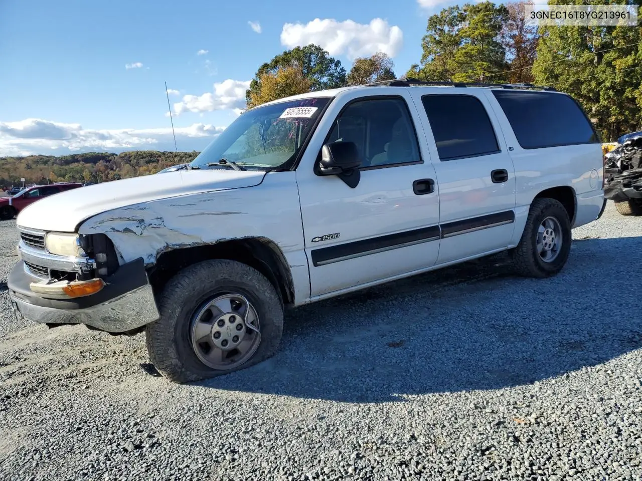 3GNEC16T8YG213961 2000 Chevrolet Suburban C1500