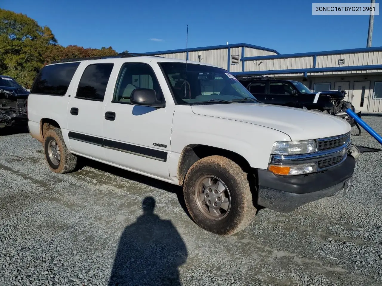 3GNEC16T8YG213961 2000 Chevrolet Suburban C1500
