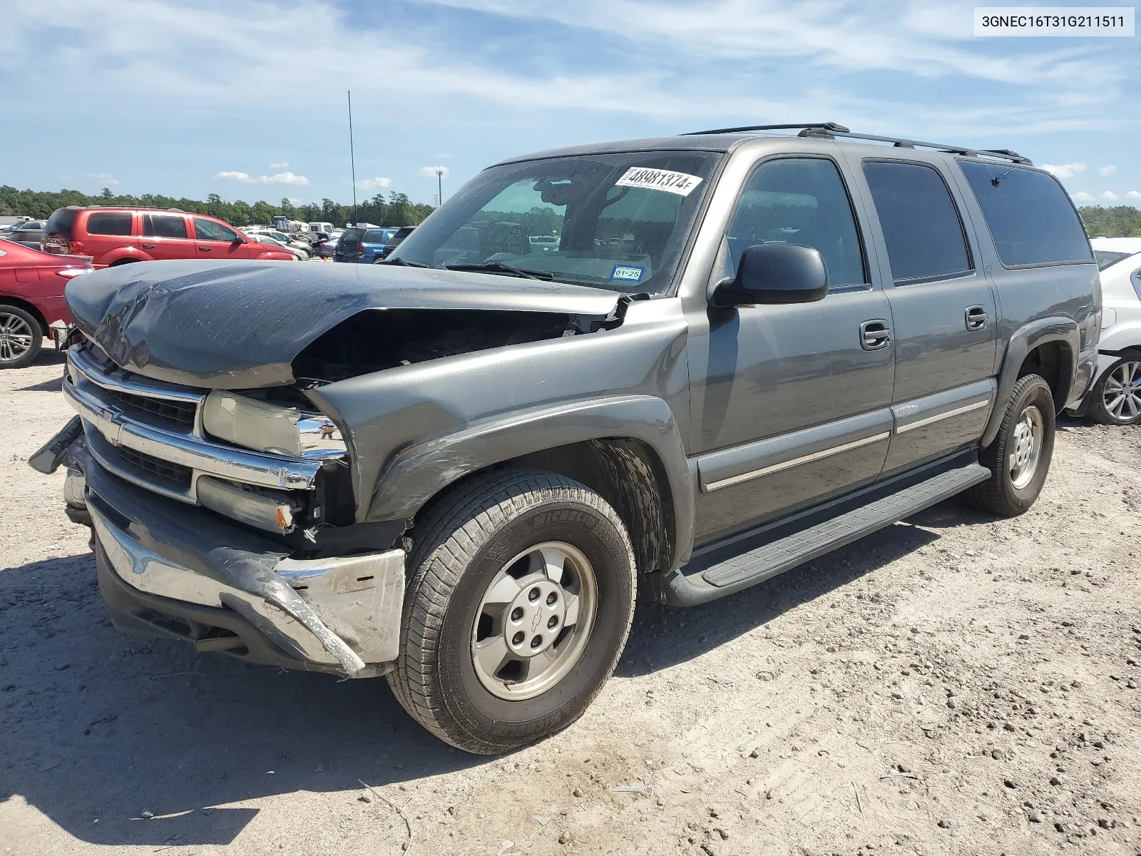 2001 Chevrolet Suburban C1500 VIN: 3GNEC16T31G211511 Lot: 48981374