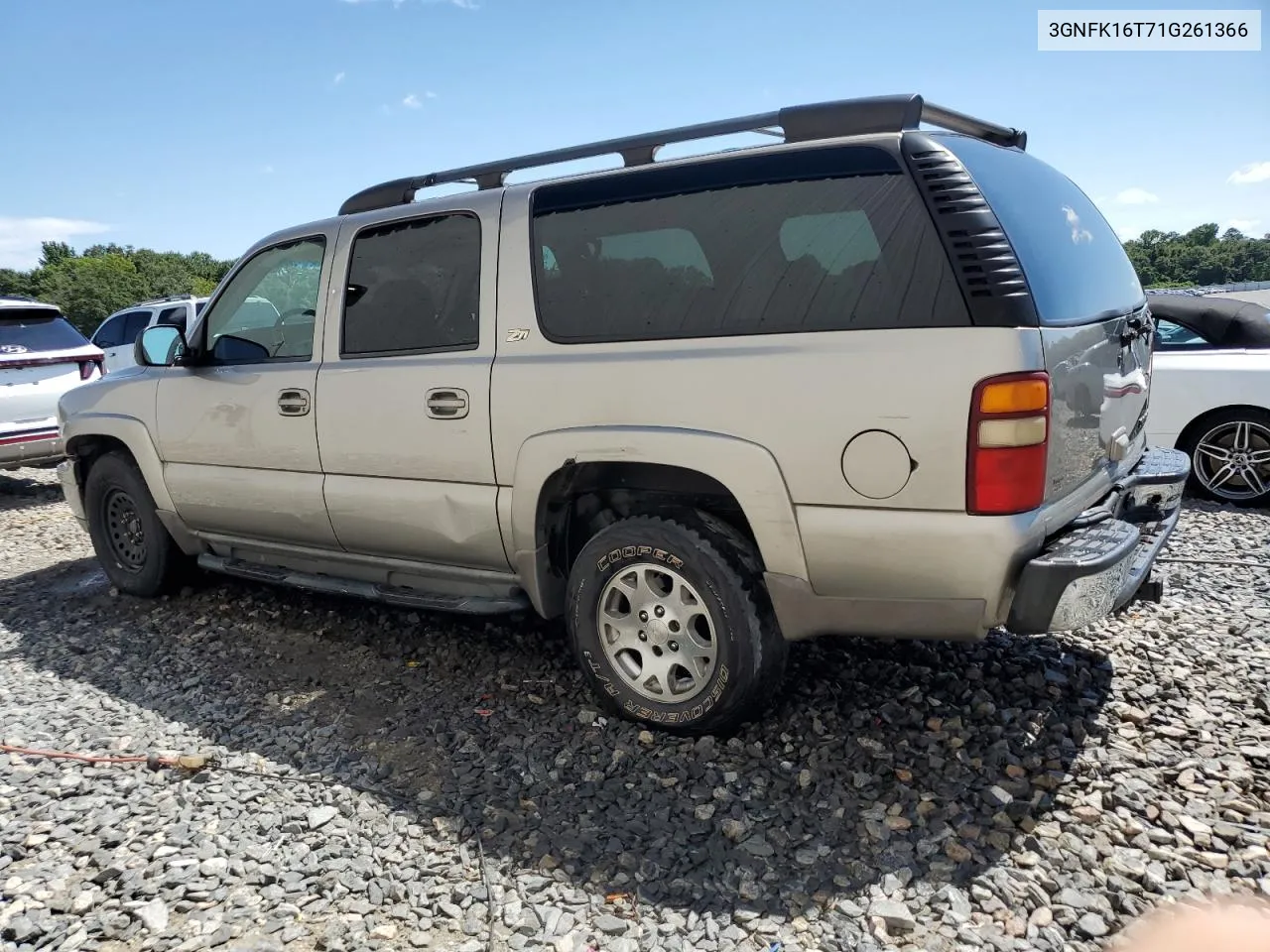 2001 Chevrolet Suburban K1500 VIN: 3GNFK16T71G261366 Lot: 66399054