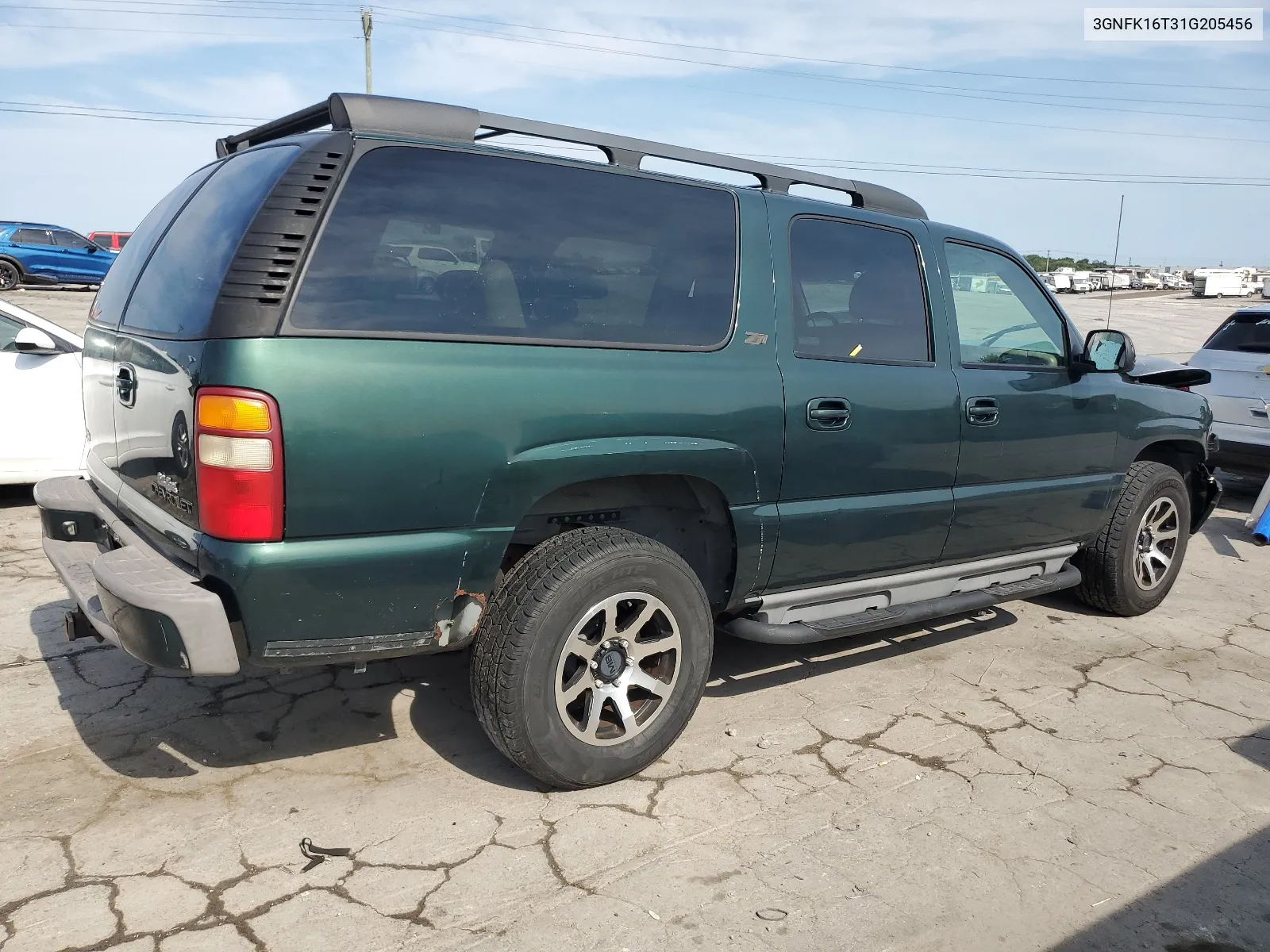 2001 Chevrolet Suburban K1500 VIN: 3GNFK16T31G205456 Lot: 67086434