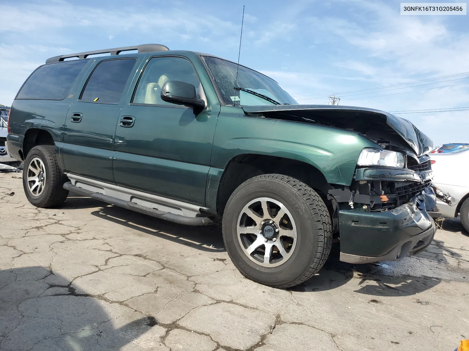 2001 Chevrolet Suburban K1500 VIN: 3GNFK16T31G205456 Lot: 67086434