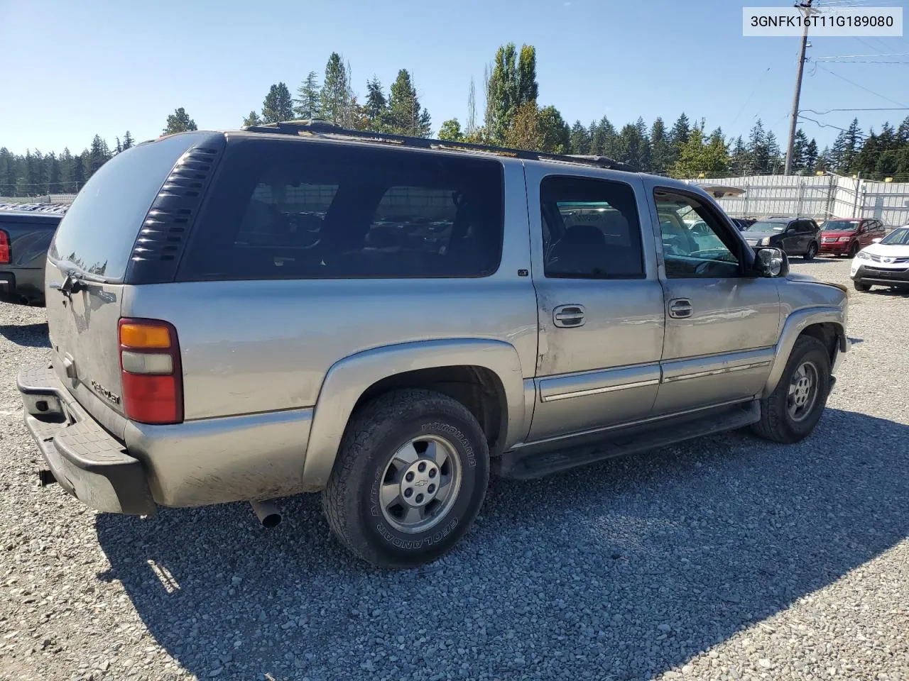 2001 Chevrolet Suburban K1500 VIN: 3GNFK16T11G189080 Lot: 69285174