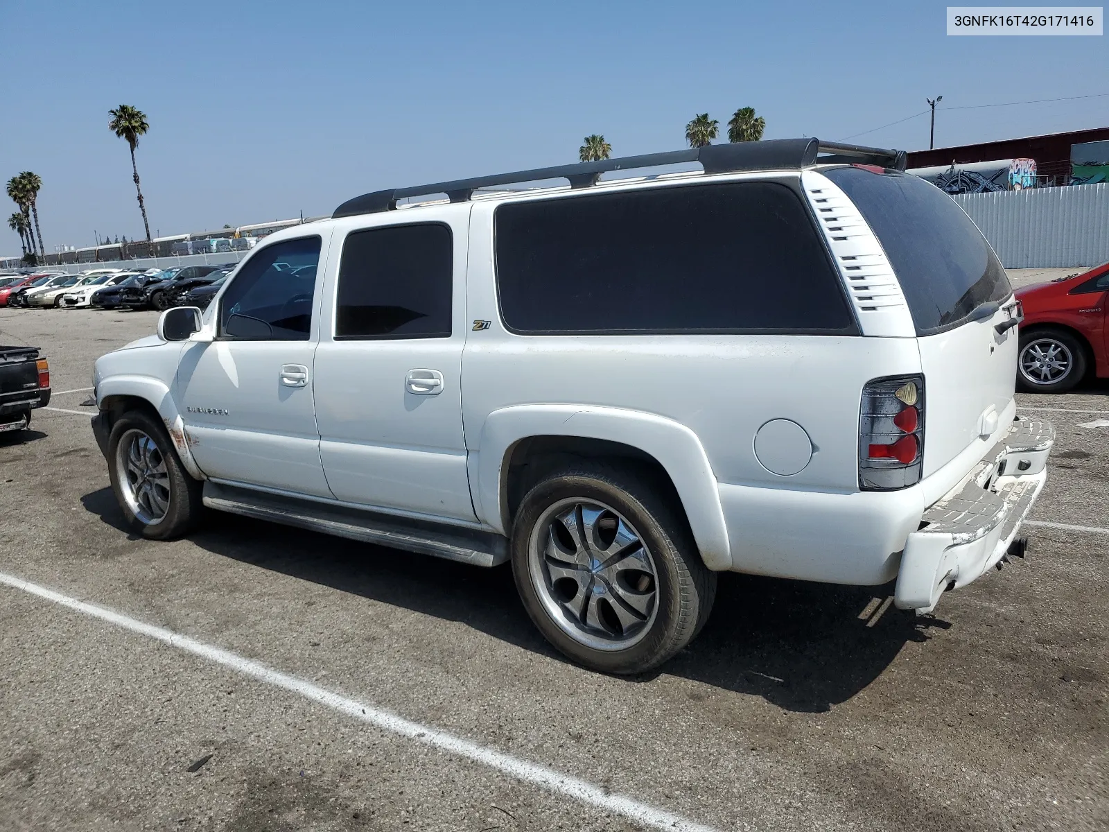 2002 Chevrolet Suburban K1500 VIN: 3GNFK16T42G171416 Lot: 57505314