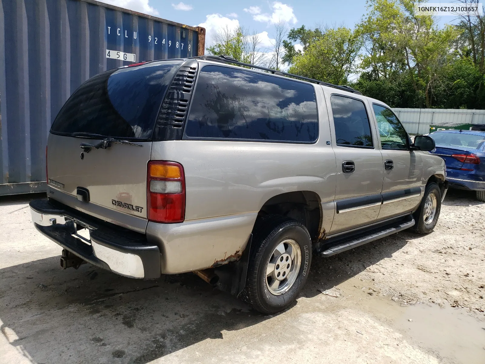 2002 Chevrolet Suburban K1500 VIN: 1GNFK16Z12J103657 Lot: 62554434