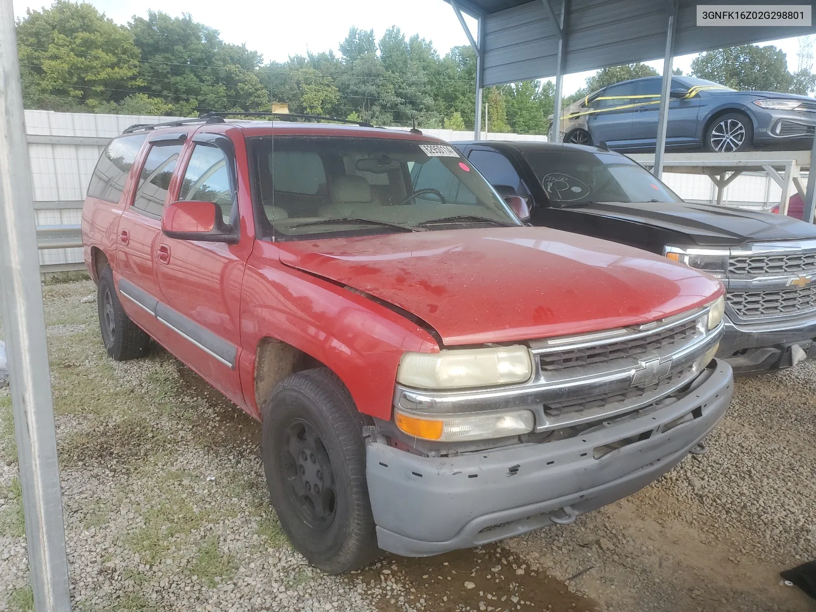 2002 Chevrolet Suburban K1500 VIN: 3GNFK16Z02G298801 Lot: 62950114