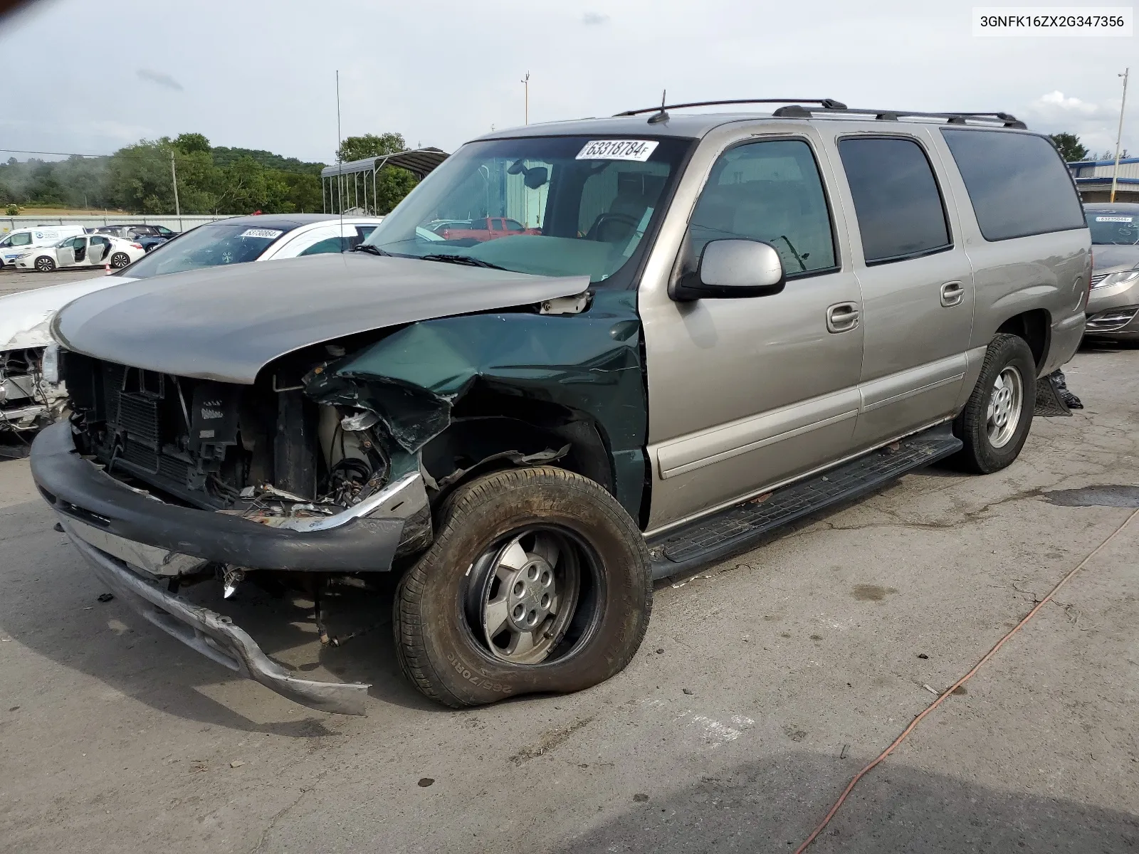 2002 Chevrolet Suburban K1500 VIN: 3GNFK16ZX2G347356 Lot: 63318784