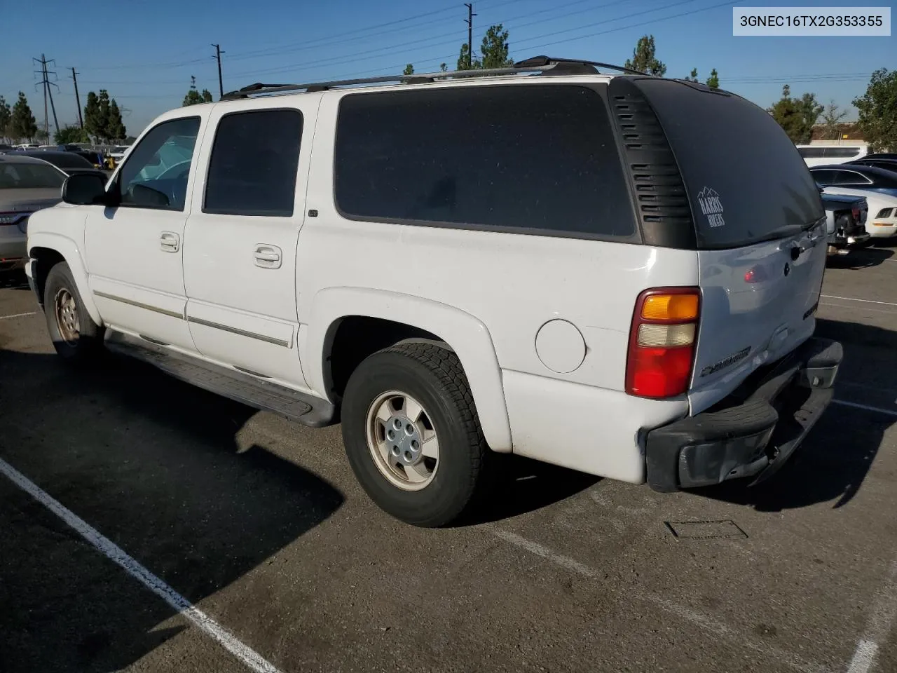 3GNEC16TX2G353355 2002 Chevrolet Suburban C1500