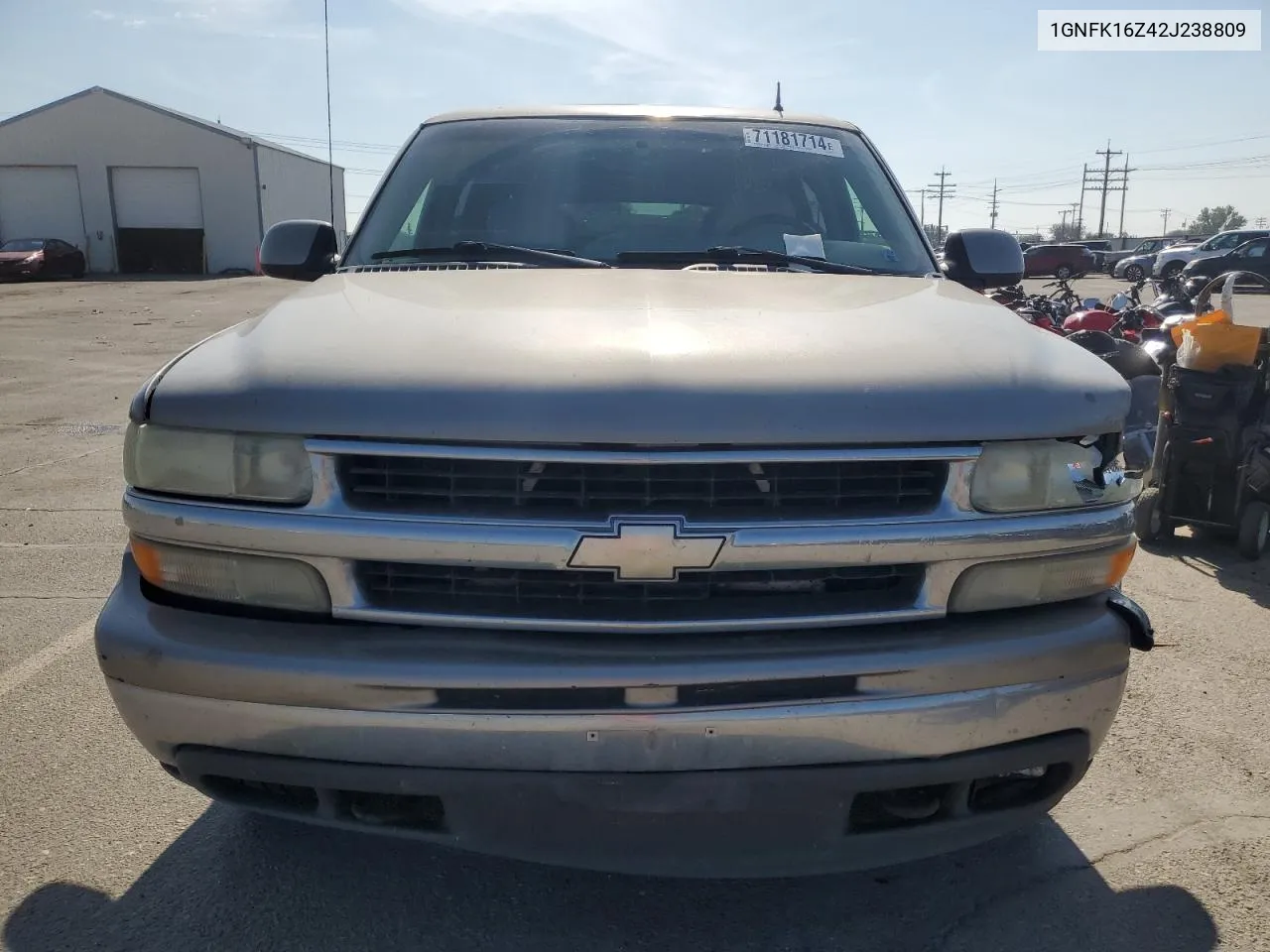 2002 Chevrolet Suburban K1500 VIN: 1GNFK16Z42J238809 Lot: 71181714