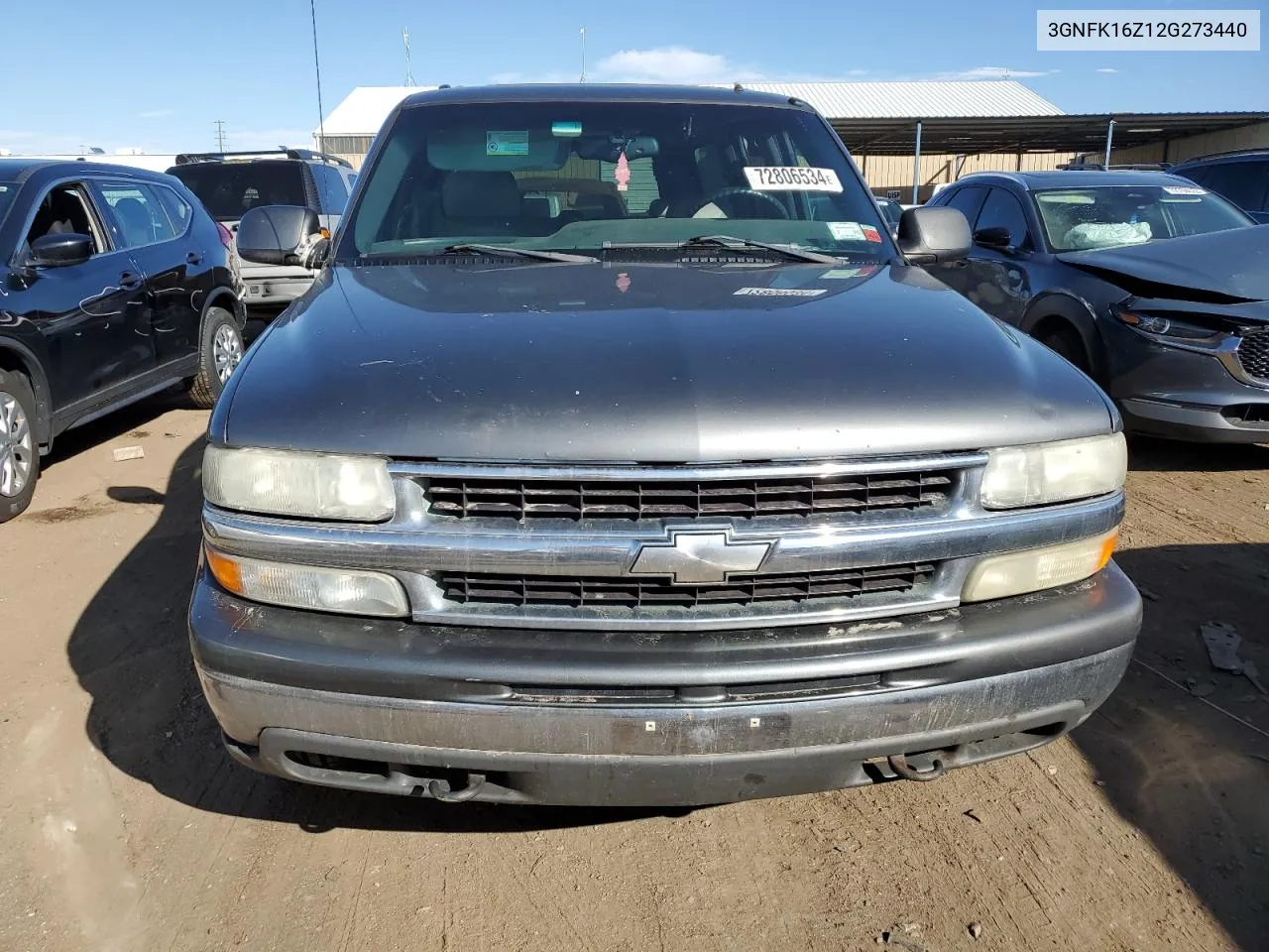 2002 Chevrolet Suburban K1500 VIN: 3GNFK16Z12G273440 Lot: 72806534