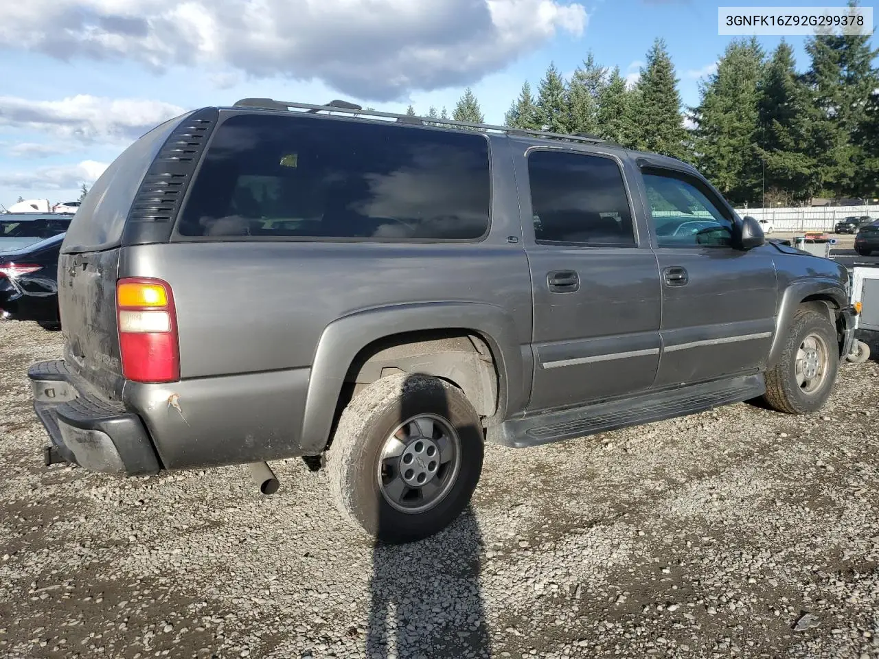 3GNFK16Z92G299378 2002 Chevrolet Suburban K1500