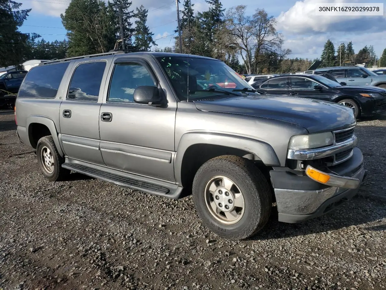 3GNFK16Z92G299378 2002 Chevrolet Suburban K1500