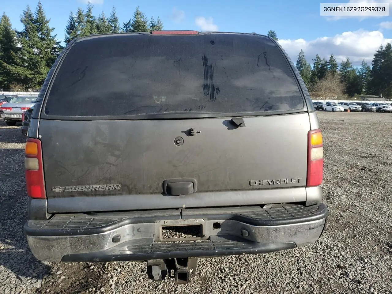 3GNFK16Z92G299378 2002 Chevrolet Suburban K1500