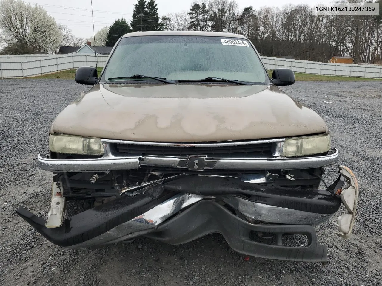 2003 Chevrolet Suburban K1500 VIN: 1GNFK16Z13J247369 Lot: 46003334