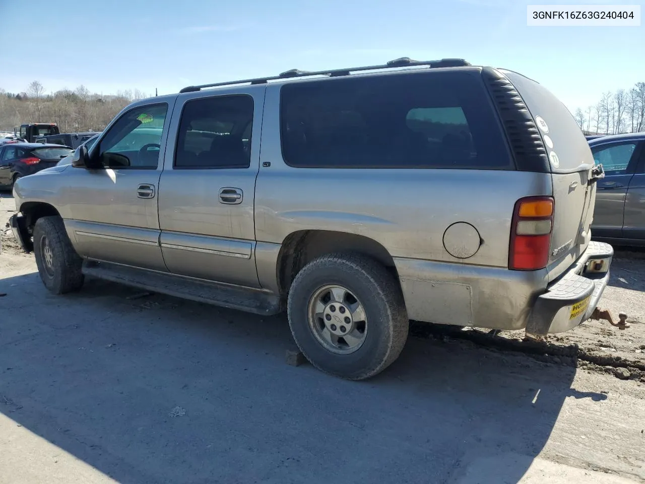 2003 Chevrolet Suburban K1500 VIN: 3GNFK16Z63G240404 Lot: 50827684