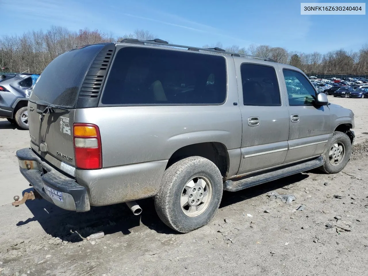 3GNFK16Z63G240404 2003 Chevrolet Suburban K1500