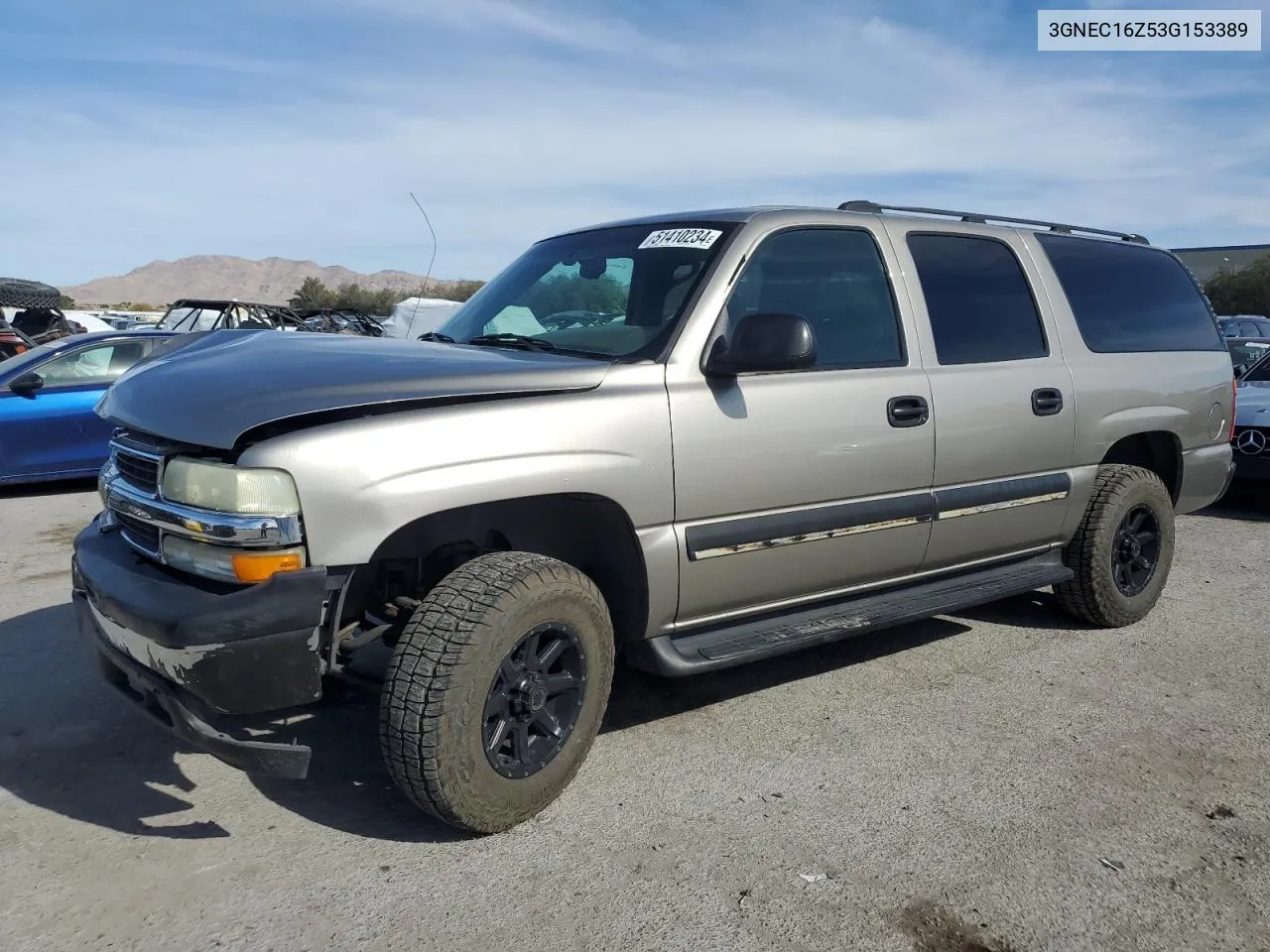 3GNEC16Z53G153389 2003 Chevrolet Suburban C1500