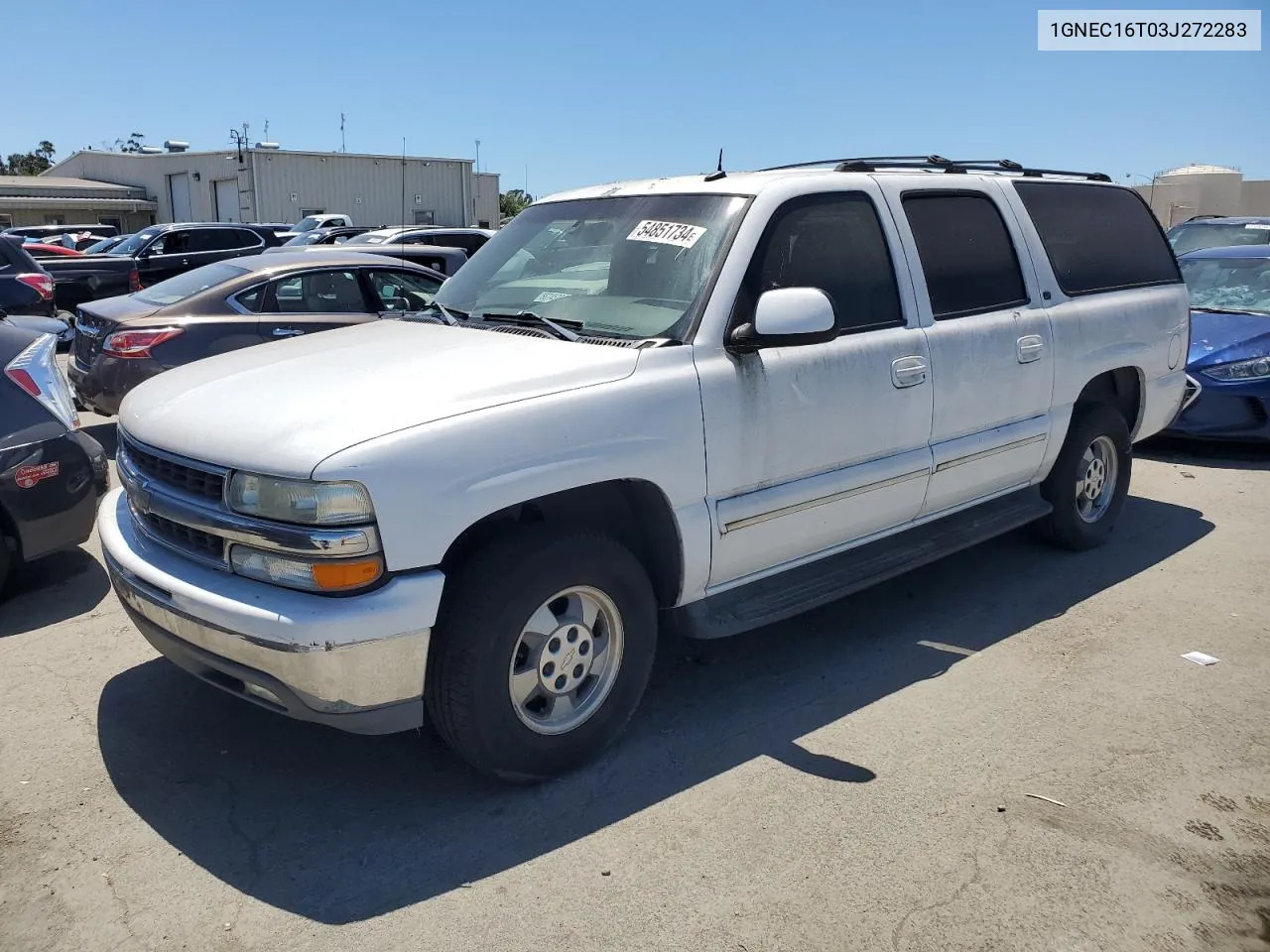 2003 Chevrolet Suburban C1500 VIN: 1GNEC16T03J272283 Lot: 54851734