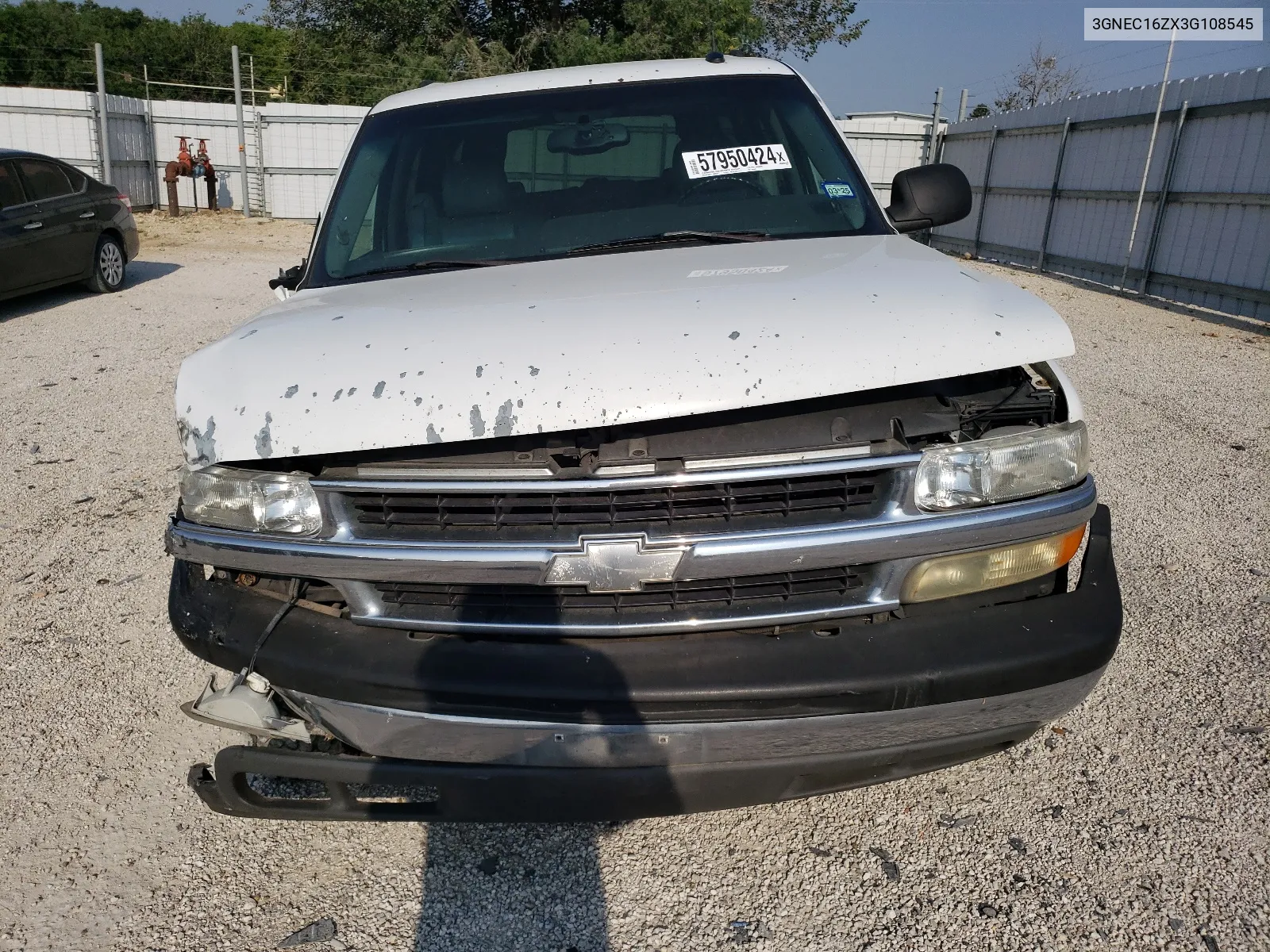 2003 Chevrolet Suburban C1500 VIN: 3GNEC16ZX3G108545 Lot: 57950424