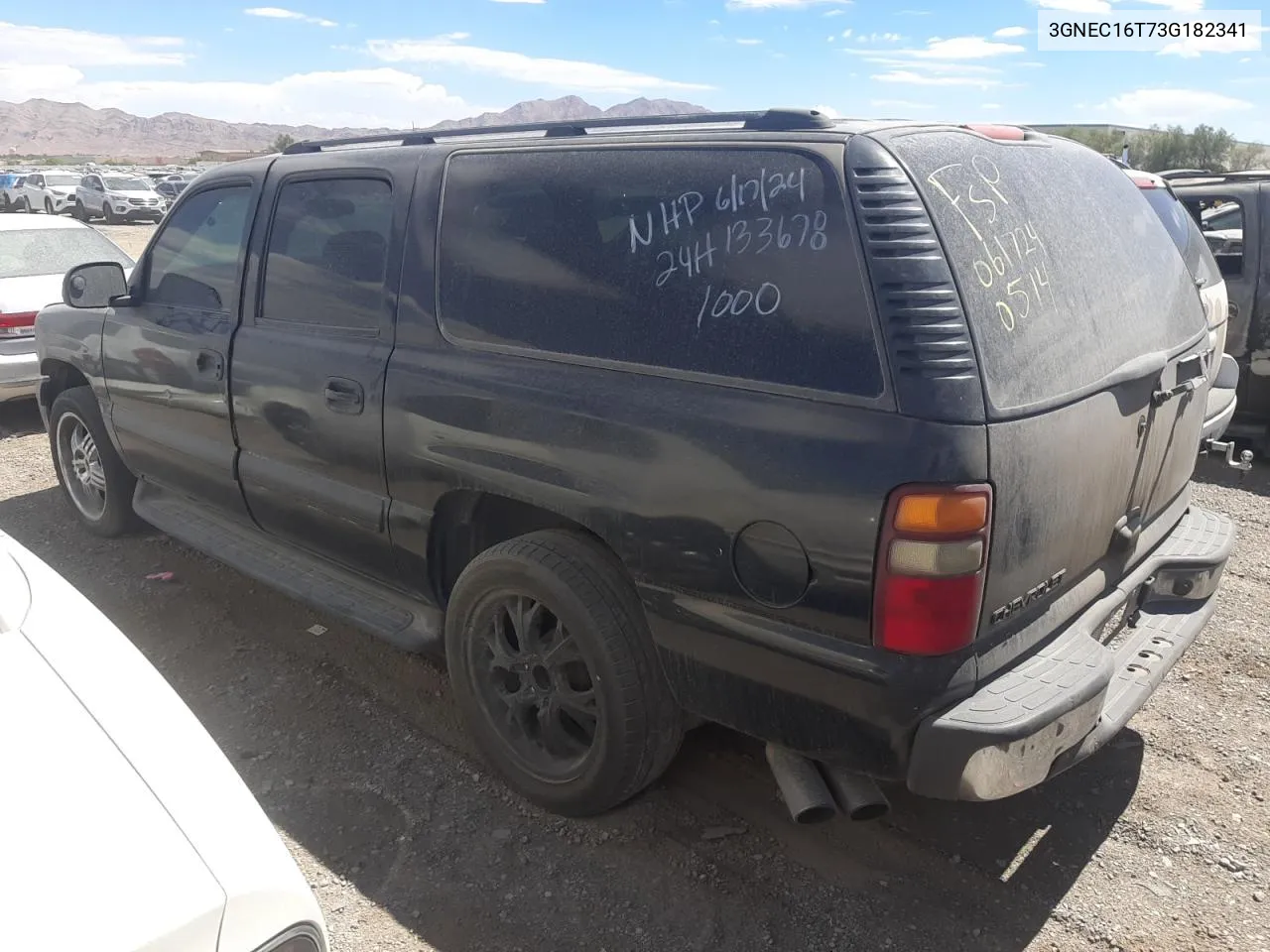 2003 Chevrolet Suburban C1500 VIN: 3GNEC16T73G182341 Lot: 60131984