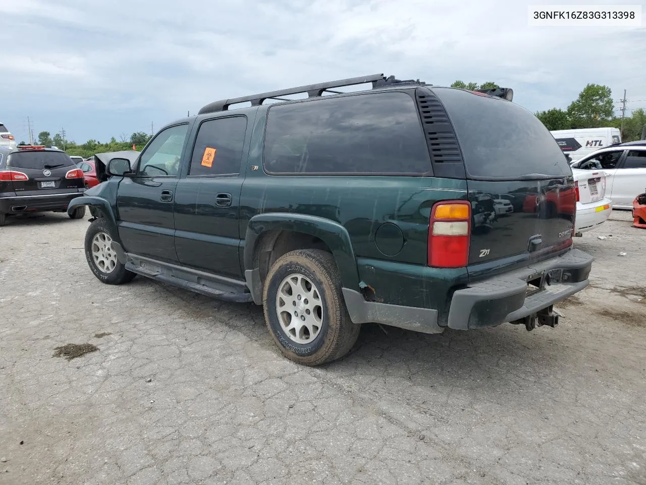 2003 Chevrolet Suburban K1500 VIN: 3GNFK16Z83G313398 Lot: 60282654