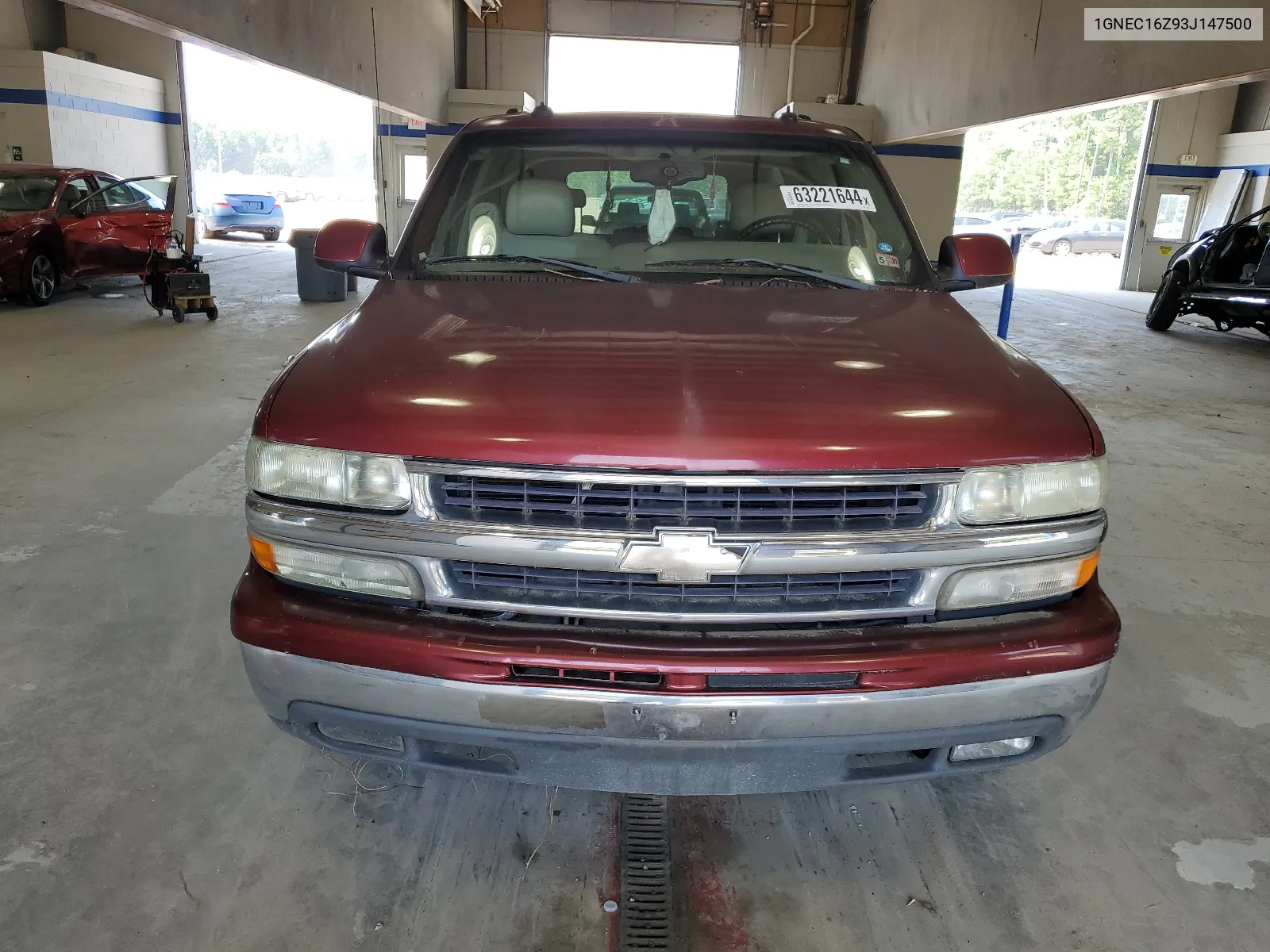 2003 Chevrolet Suburban C1500 VIN: 1GNEC16Z93J147500 Lot: 63221644