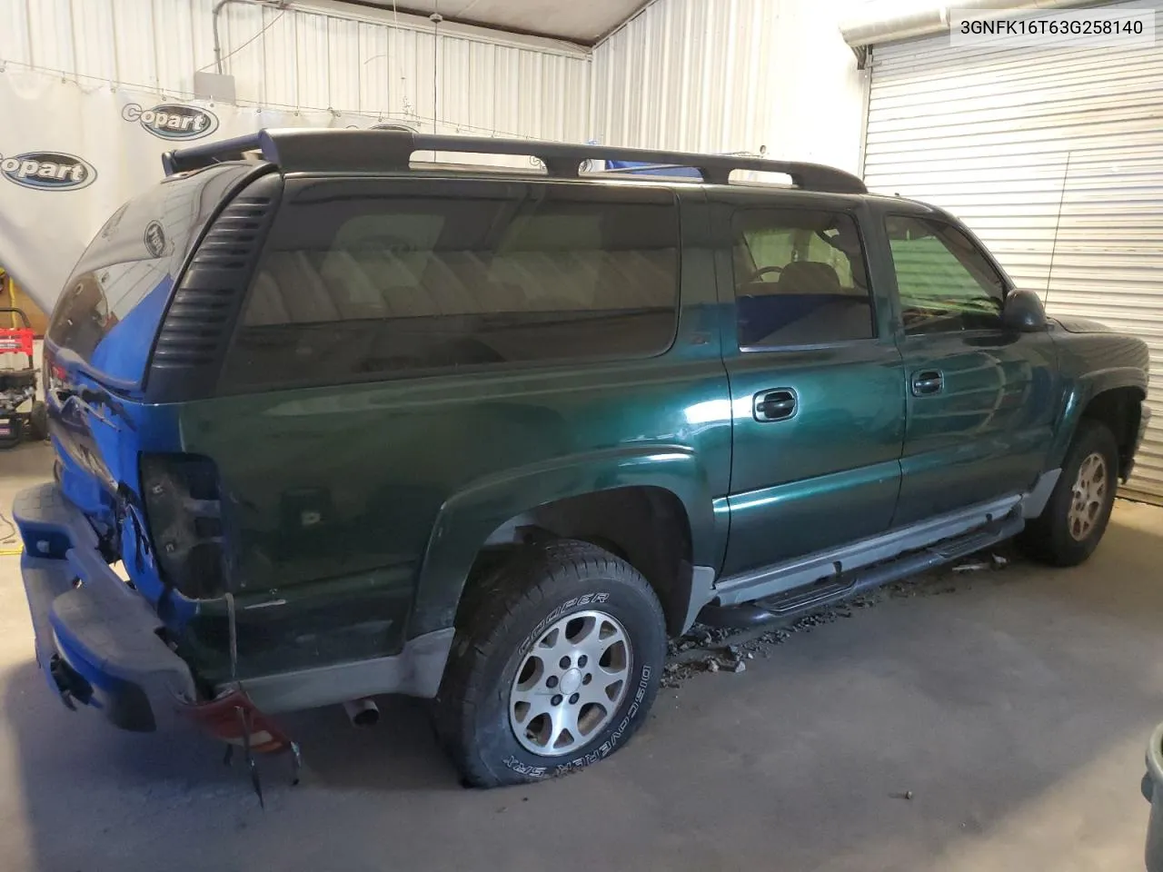 2003 Chevrolet Suburban K1500 VIN: 3GNFK16T63G258140 Lot: 63621564