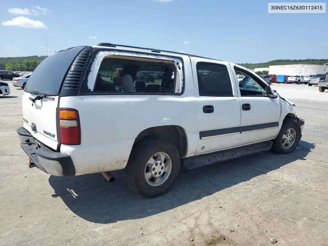 2003 Chevrolet Suburban C1500 VIN: 3GNEC16Z63G112415 Lot: 64271614