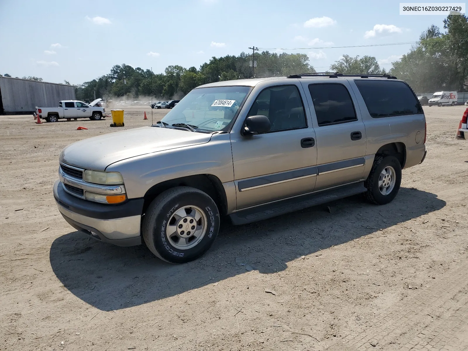 2003 Chevrolet Suburban C1500 VIN: 3GNEC16Z03G227429 Lot: 67084614