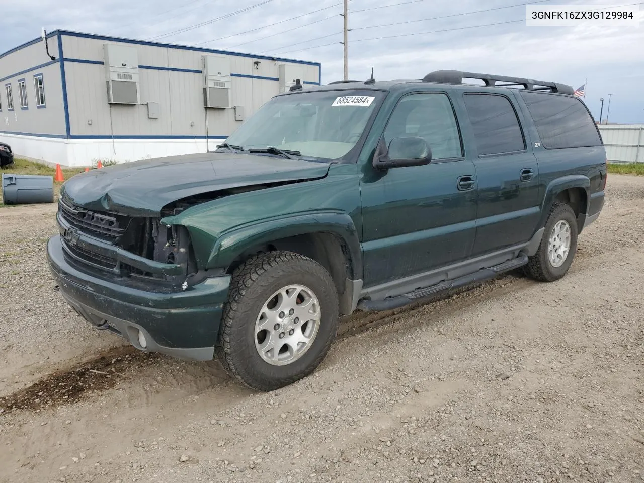 2003 Chevrolet Suburban K1500 VIN: 3GNFK16ZX3G129984 Lot: 68524584