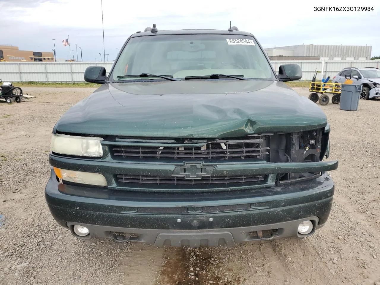 2003 Chevrolet Suburban K1500 VIN: 3GNFK16ZX3G129984 Lot: 68524584