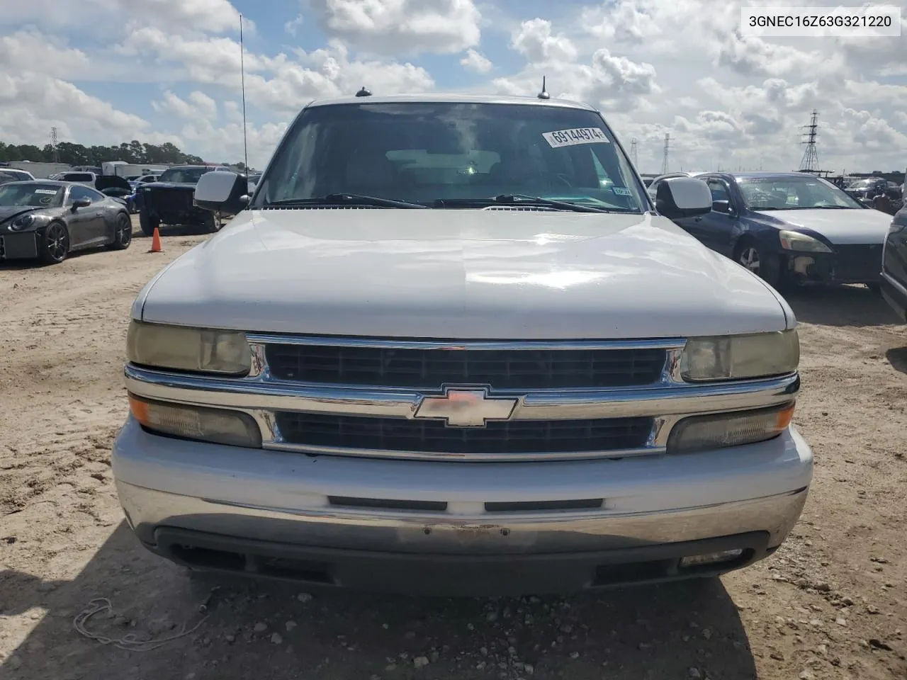 2003 Chevrolet Suburban C1500 VIN: 3GNEC16Z63G321220 Lot: 69144974